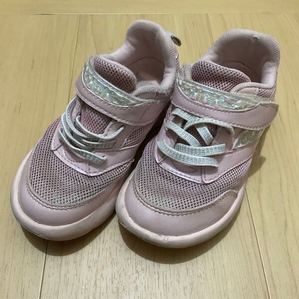 スニーカー 17cm ピンク 女の子 子供 キッズ