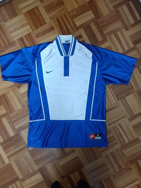 NIKE ゲームシャツ M 青×白 メンズ