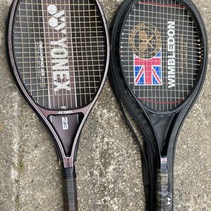 テニスラケット 2本まとめ売り ウィンブルドン YONEX ラケットバッグ入り
