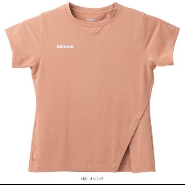 アドミラル 2025 春夏最新作 サイドアシメスリットTEE オレンジ L