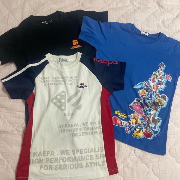 150 Tシャツ 3枚セット ユニクロ マインクラフト マイクラ Kaepa ニンジャラ 半袖 半袖Tシャツ まとめ売り