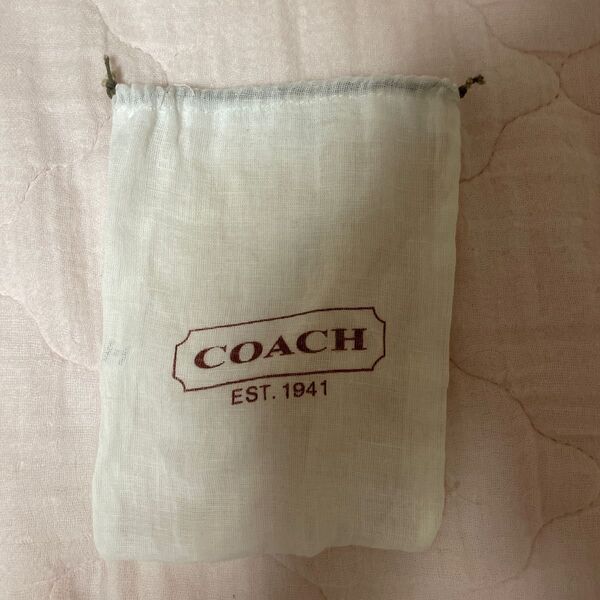 コーチ COACH EST. 1941 布袋 ポーチ 巾着 巾着袋 保存袋 付属品