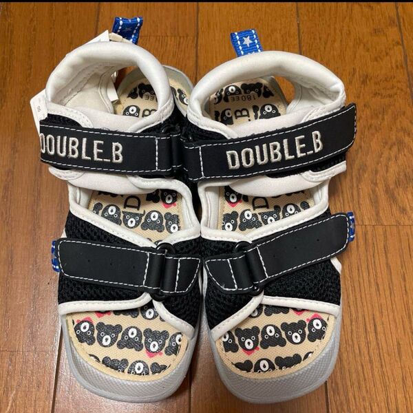 新品 ミキハウス ダブルビー サンダル 18 ビーくん ダブルB ビーくん くま MIKIHOUSE DOUBLE.B 靴