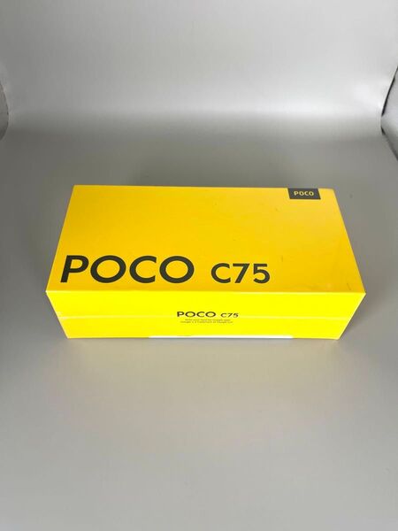 POCO C75 ブラック 6GB RAM 128GB ROM SIMフリー