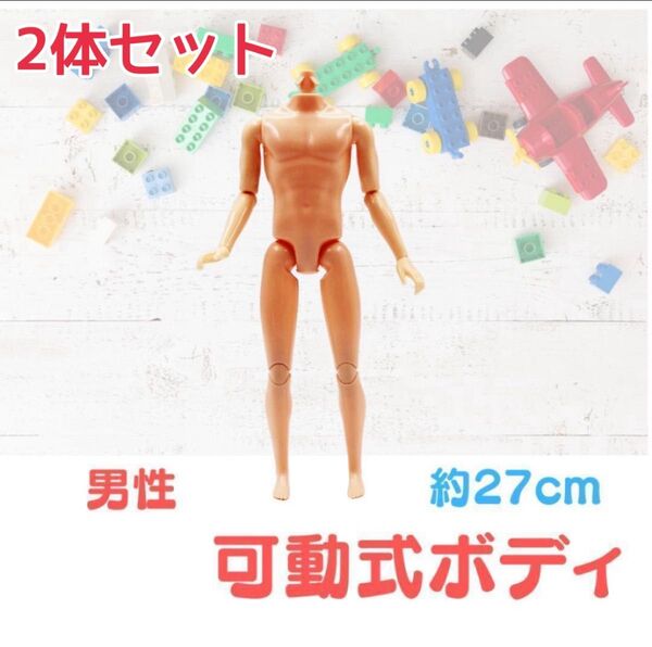 【2体セット】 男性 人形 ドール 可動 体 顔なし カスタム 男の子