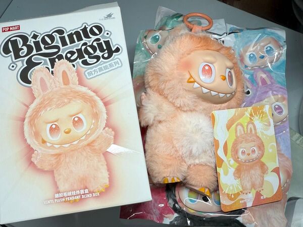 POPMART LABUBU Big into Enagey HAPPINESS ぬいぐるみ ラブブ