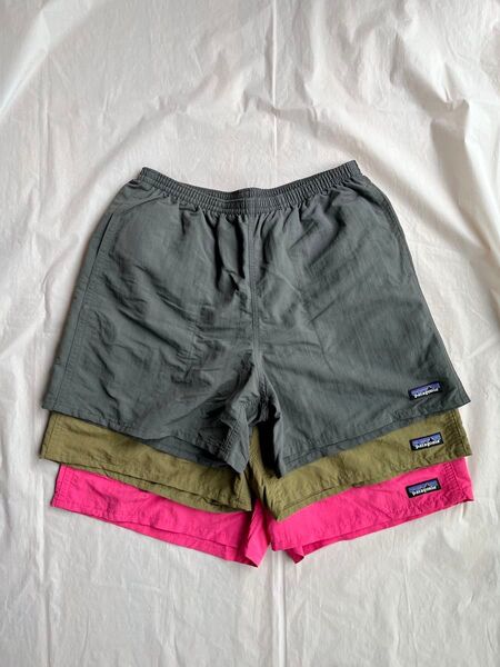 【3枚セット/古着美品】メンズMサイズ「パタゴニア・バギーズ・ショーツ・5インチ」3枚セット patagonia ナイロン