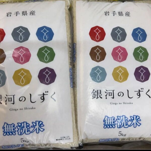 令和6年度 岩手県産 銀河のしずく 5kg×2袋 10kg 白米 特A ブランド米 送料無料 24時間以内発送 無洗米