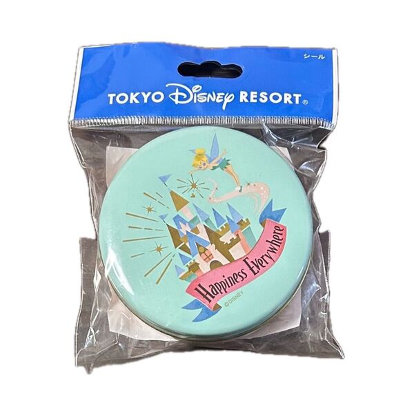 東京ディズニーリゾート シール 35枚入り ディズニーランド 缶入り ティンカーベル Disney