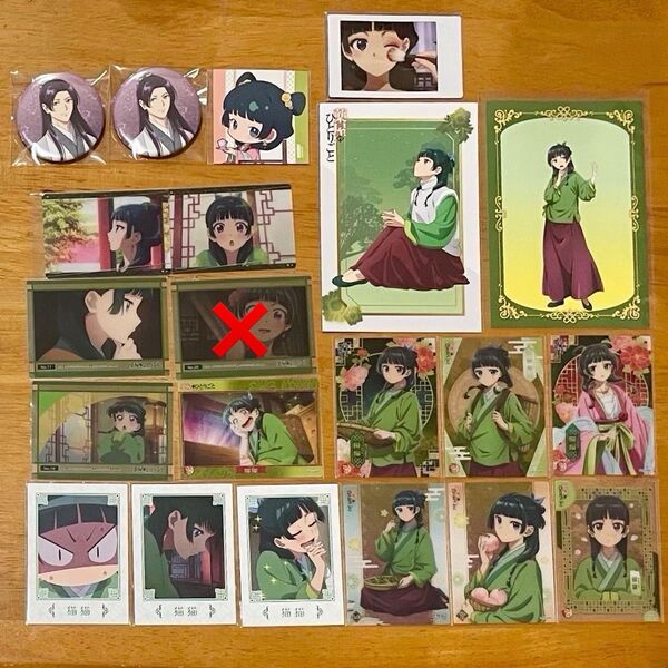 薬屋のひとりごと AnimeJapan POPUP ロフト クリアカード コレクションカード 缶バッジ