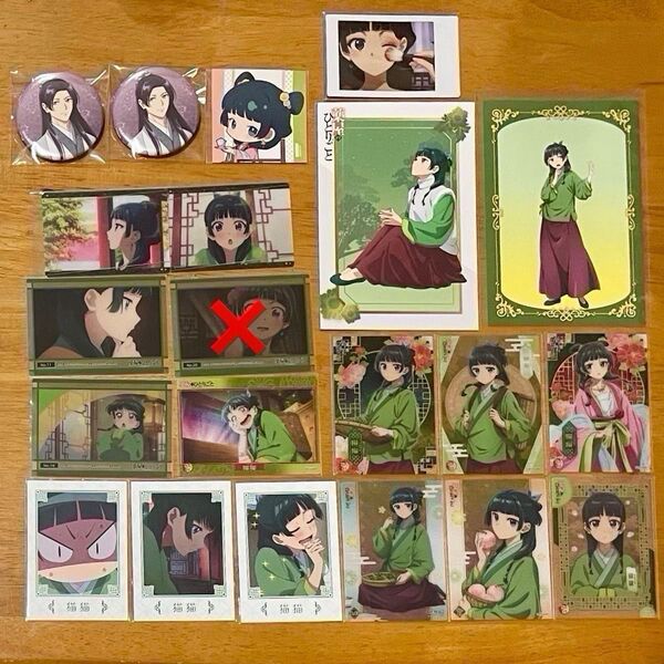 薬屋のひとりごと AnimeJapan POPUP ロフト クリアカード コレクションカード 缶バッジ