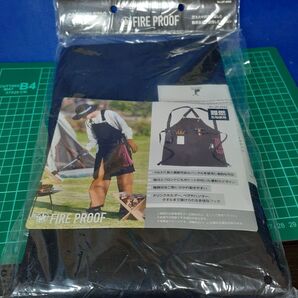 『新品未使用』キャプテンスタッグ FIRE PROOF ワークエプロン (ブラック) UP2695