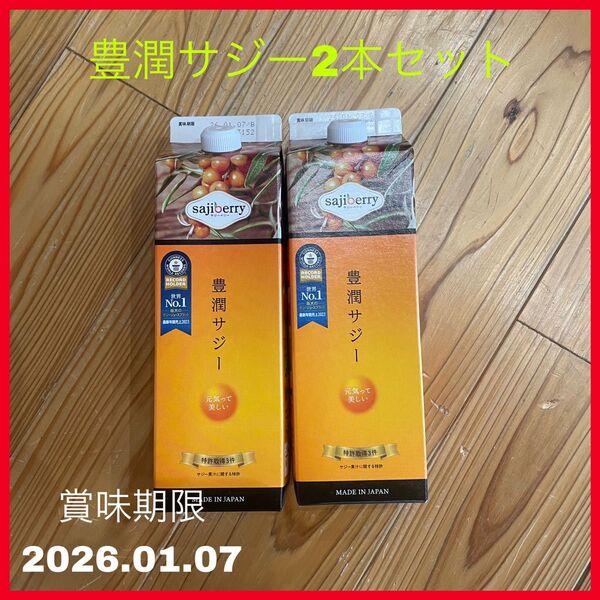 【新品・未開封】豊潤サジー 1000ml×2本セット 健康飲料 ダイエット 鉄分 美容ドリンク sajiberry サジー 栄養