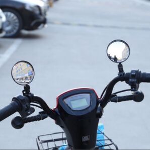 広角 補助 ミラー ロードバイク 自転車 バイク 車いすクロスバイク 2個セット