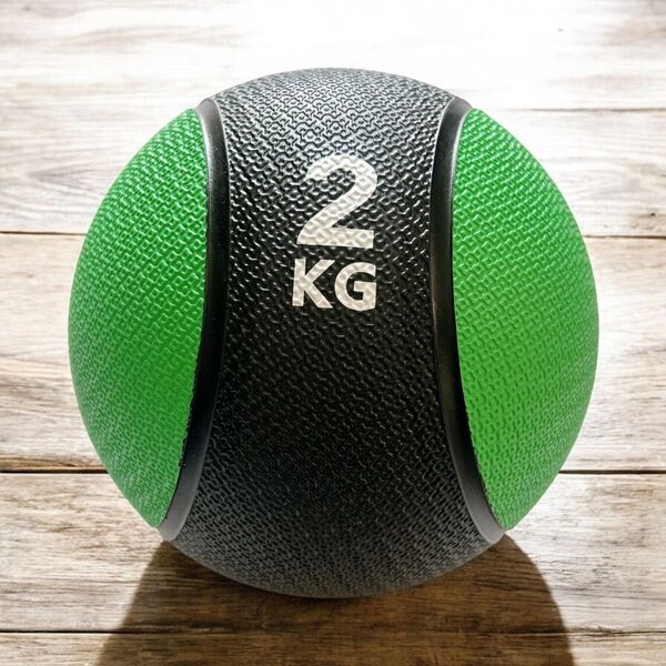 メディシンボール トレーニング エクササイズ 運動 体幹 2kg 緑 グリーン