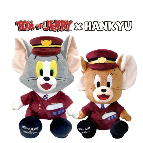 【新品】トムとジェリー×阪急電車 ぬいぐるみ 2体セット (トムとジェリー)