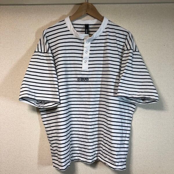 サイラス ボーダー Tシャツ ボックス スナップ