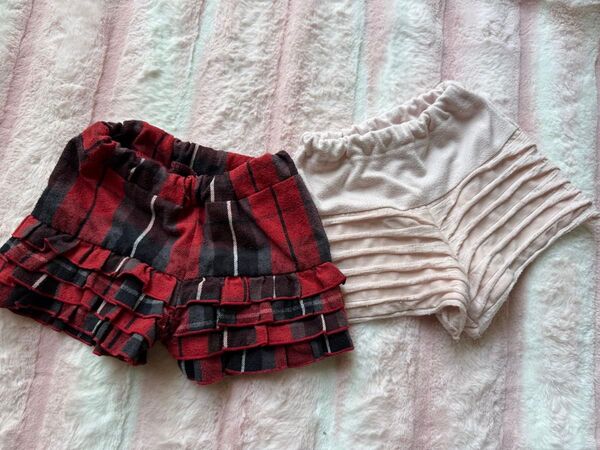 2点セット ミニスカート ベビー服 女の子 キッズ ショートパンツ キュロット 短パン ハーフパンツ