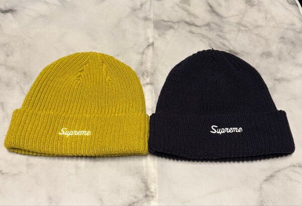 supreme ニット帽 ビーニー 2色セット