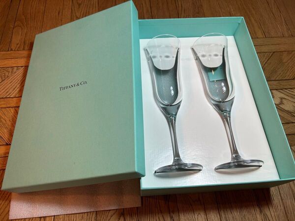 TIFFANY&Co.シャンパングラス 2個セット 未使用品