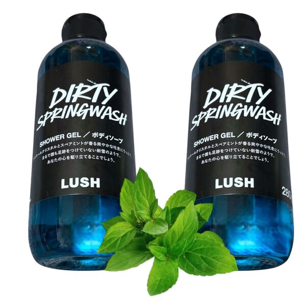 【2本セット】新品未開封 Dirty ダーティ スプリングウォッシュ ボディソープミントの清涼感を全身で感じて 280g