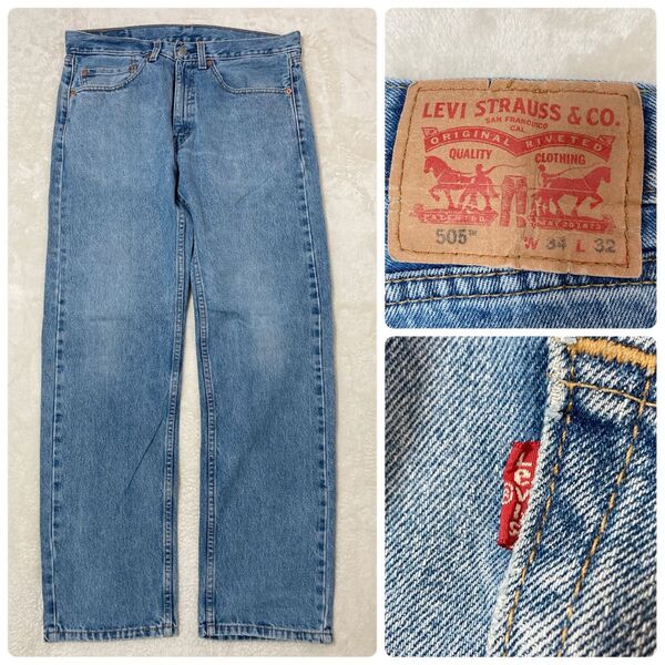 【00s】Levi's リーバイス 505 ストレートデニム ジーンズ W34