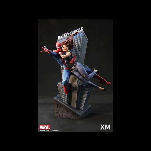 スパイダーマン&メリー・ジェーン プレミアムコレクティブル スタチュー フィギュア マーベル 未開封品