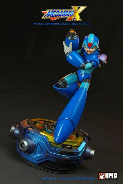 ロックマンX 1/4 プレミアムコレクティブル スタチュー フィギュア ブルー CAPCOM カプコン 未開封品