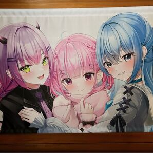 startend スターテンド タペストリー ホロライブ 湊あくあ 常闇トワ 星街すいせい