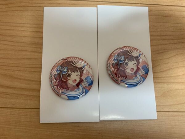 ローソン 学園アイドルマスター グリッター缶バッジ 花海佑芽 2点