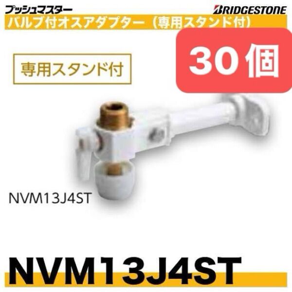 NVM13J4ST 30個 バルブ付オスアダプター プッシュマスター 新品 未開封 ブリヂストン
