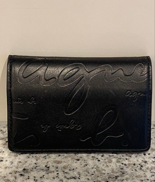agnes b. VOYAGE HOMME 名刺入れ カードケース パスケース ブラック