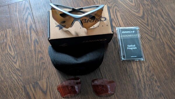 BRIKO スポーツサングラス SWITCHER FISHING J POLAR BROWN