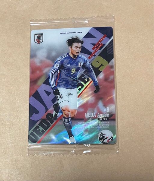 上田綺世 カード 1枚 新品未開封 ツインウエハース サッカー日本代表ver.