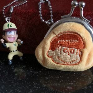 おそ松くん 野球フィギュア&がまぐち財布 2個セット