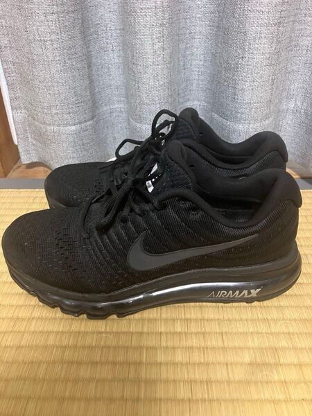 希少 美品 ナイキ エアマックス 2017 トリプルブラック 人気サイズ 26.5cm NIKE AIR MAX 黒