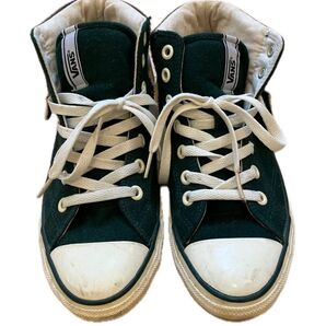 VANS スニーカー ハイカット グリーン 深緑