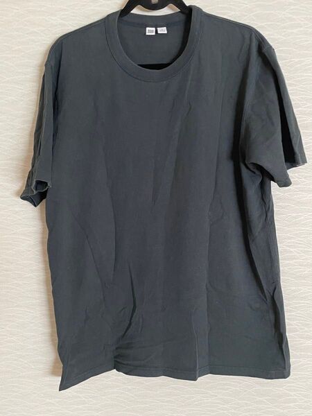 ユニクロ ヘビーウェイトTシャツ XL ダークグレー