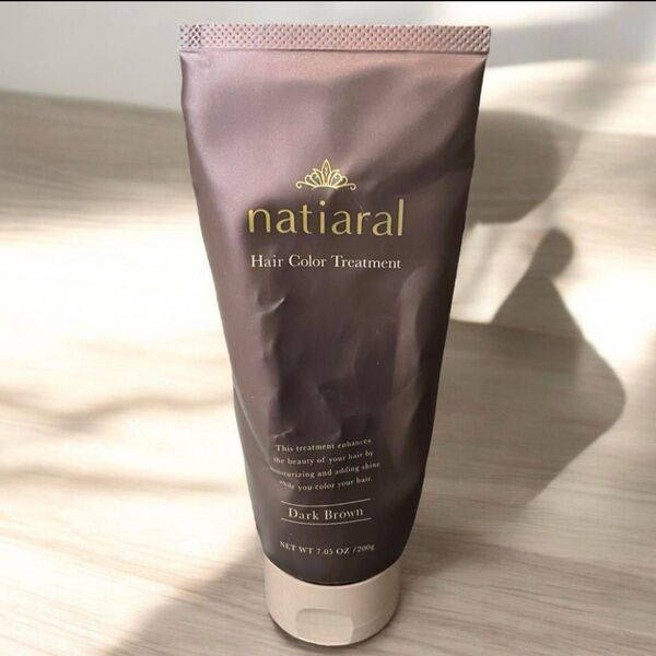 natiaral ナティアラル カラートリートメント ダークブラウン 髪が染まるトリートメント