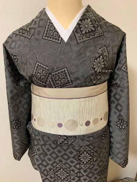 ◆美品◆泥染大島紬 袷着物 対象身長 148-158cm