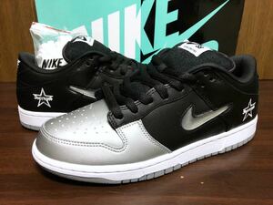 19年製 NIKE SB DUNK LOW OG QS Supreme ナイキ ダンク シュプリーム 別注 コラボ【CK3480-001】シルバー ブラック 黒×銀 US9