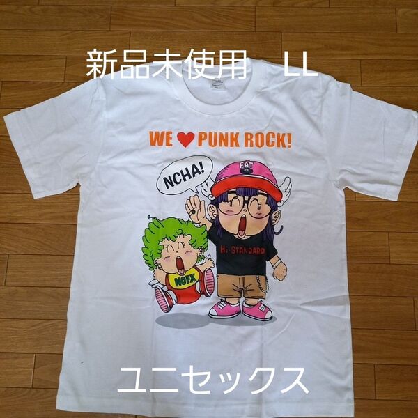 Dr.スランプアラレちゃんTシャツ アラレちゃん、がっちゃんシャツ プリントシャツ 白 Lサイズ