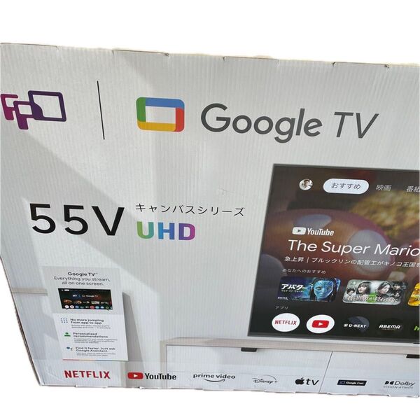 液晶テレビ Google TV 4K 55V