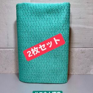 【数量限定】ながら洗車 タオルモンスター ムラにならない拭き取り用クロス 緑 2枚セット