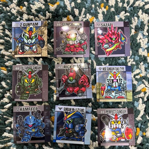 SDガンダムスナック 9枚セット サザビー パーフェクトガンダムなど