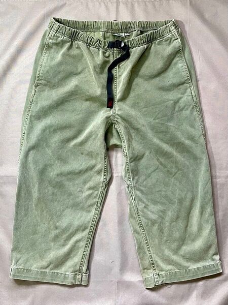 GRAMICCI 7分丈 パンツ カーキグリーン L USED W41L48 グラミチ / ショートパンツ ハーフパンツ