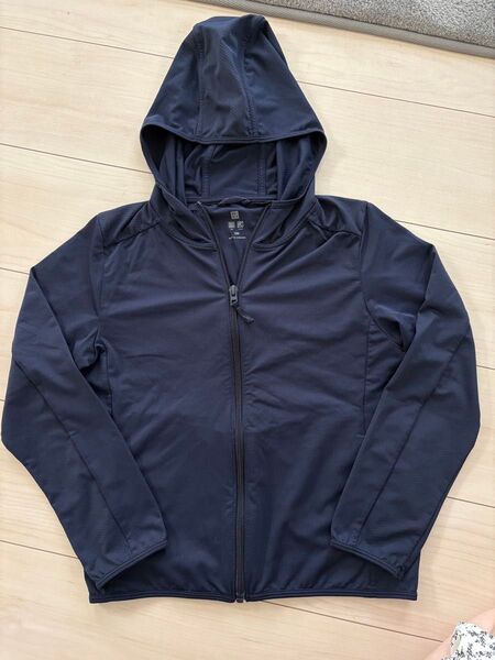 パーカー ユニクロ UNIQLO エアリズム フルジップ 長袖 UVカット 子供 キッズ