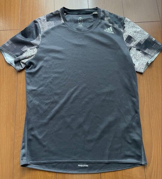 adidas アディダス Tシャツ ランニング ウォーキング スポーツ ブラック 半袖