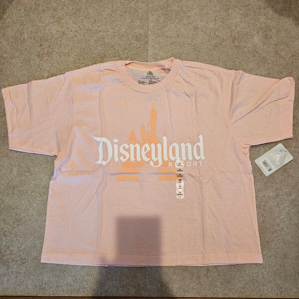 ディズニーランド ディズニーワールド Tシャツ シャツ クロップド丈 ピンク オレンジ 海外 ディズニー disney