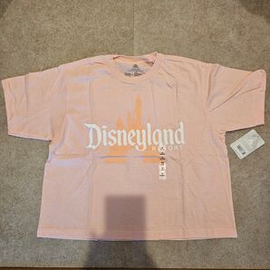 ディズニーランド ディズニーワールド Tシャツ シャツ クロップド丈 ピンク オレンジ 海外 ディズニー disney
